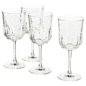 Wine glasses clear glass pattern 9oz